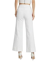 Narin High-Rise Stretch Flare Crop Jeans