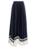 Katz Pleated Knit Maxi Skirt