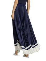 Katz Pleated Knit Maxi Skirt