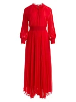 Vernia Pleated Maxi Dress