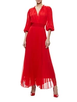 Vernia Pleated Maxi Dress