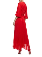 Vernia Pleated Maxi Dress