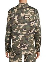 Camouflage Cotton Shirt Jacket