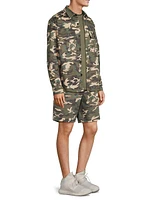 Camouflage Cotton Shirt Jacket