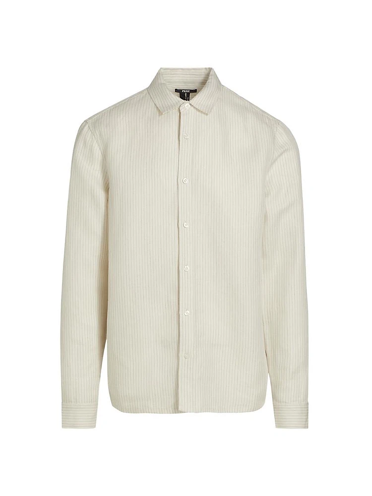 Peters Pinstriped Linen Shirt