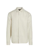 Peters Pinstriped Linen Shirt