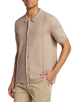 Mendez Cotton-Blend Knit Polo Shirt