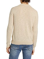 Valdez Cotton-Blend Polo Sweater