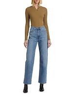 The Margot High-Rise Straight Jeans