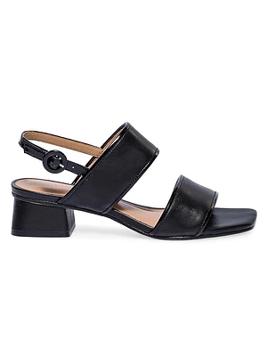 Jasper Leather Slingback Sandals