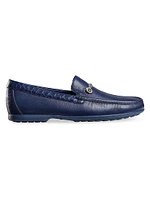 Deerskin and Crocodile Leather Loafers