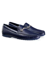 Deerskin and Crocodile Leather Loafers