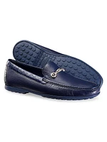 Deerskin and Crocodile Leather Loafers