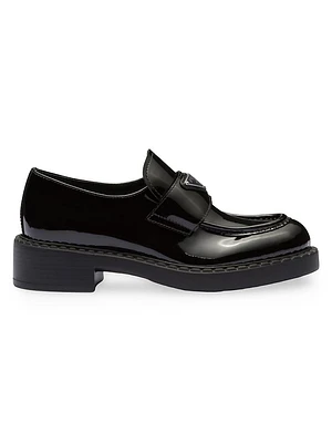 Chocolate Patent Leather Loafers