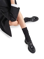 Chocolate Patent Leather Loafers