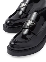 Chocolate Patent Leather Loafers