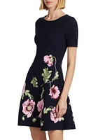 Poppies Jacquard Minidress