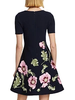 Poppies Jacquard Minidress