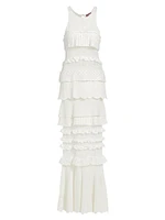 Sorrento Cotton-Blend Ruffle Maxi Dress