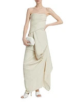 Caravaggio Linen Strapless Dress