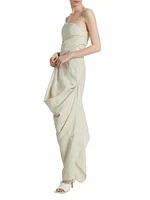 Caravaggio Linen Strapless Dress