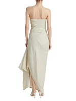 Caravaggio Linen Strapless Dress