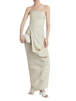 Caravaggio Linen Strapless Dress