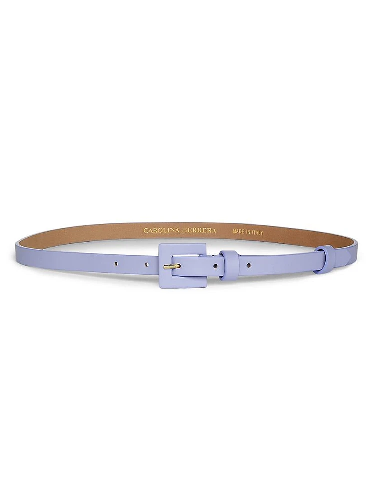 '90s Skinny Leather Belt