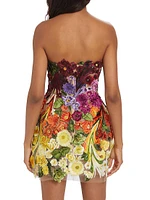 Floral Embroidered Minidress