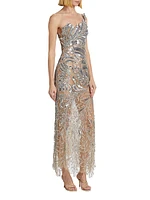 Crystal Embroidered Tulle Gown