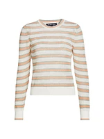 Magellen Striped Linen-Blend Sweater