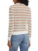 Magellen Striped Linen-Blend Sweater