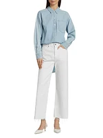 Taylor High-Rise Cropped Wide-Leg Jeans