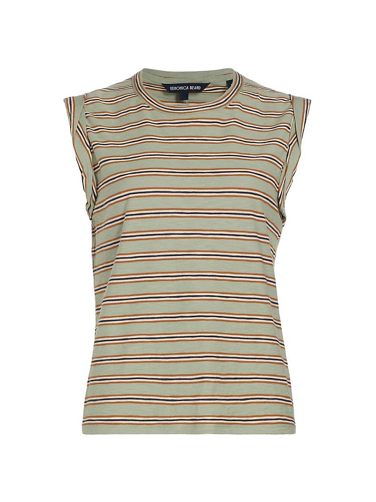 Dree Striped Jersey Muscle Tee