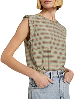 Dree Striped Jersey Muscle Tee