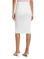 Nazia Denim Tie-Waist Pencil SKirt