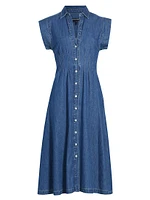 Ruben Seamed Denim Shirtdress