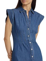 Ruben Seamed Denim Shirtdress