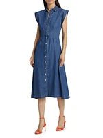 Ruben Seamed Denim Shirtdress