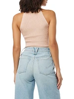 Ribbed Merino Wool Crop Top