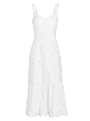 Pallas Eyelet-Embroidered Midi-Dress