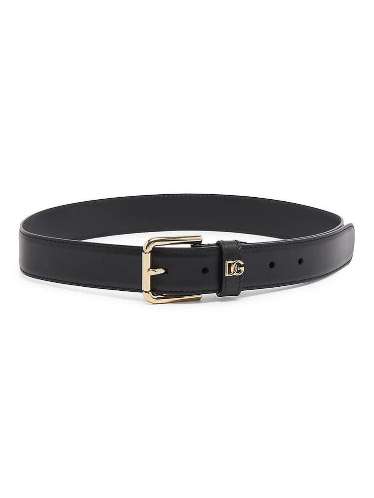 Leather Logo Belt