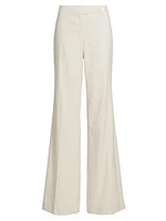 Owen Linen-Blend Flared Trousers