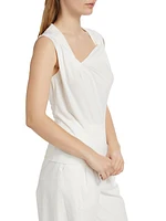 Alya Asymmetric Draped Top