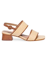 Jasper Raffia Slingback Sandals