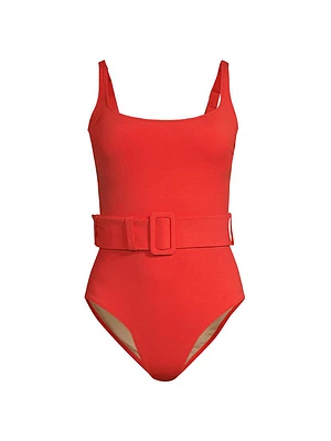 Summer Reverie Cassandra Belted One-Piece Swimsuit