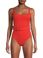 Summer Reverie Cassandra Belted One-Piece Swimsuit