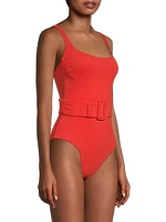 Summer Reverie Cassandra Belted One-Piece Swimsuit