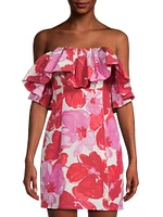 Summer Reverie Stella Ruffled Off-The-Shoulder Minidress