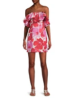 Summer Reverie Stella Ruffled Off-The-Shoulder Minidress